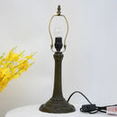 Axyaa Antique Brass Lamp Base for 8"/12" Shade with E27 Holder