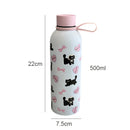 Axyaa Kawaii Cat Stainless Steel Thermal Tea Cup 500ml