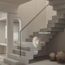 Axyaa Nordic Villa Resin Pendant Chandelier - Wabi-sabi Style Irregular E27 Staircase Lamp