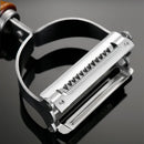 Axyaa Stainless Steel Vegetable Peeler with Wooden Handle - Kitchen Grater Shredder Gadgets