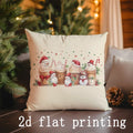 Axyaa Christmas Cute Cartoon Pillow Covers for Sofa, Bedroom, Car