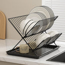 Axyaa 2 Tier X-Shape Dish Drying Rack - Kitchen Tableware Holder & Drying Shelf