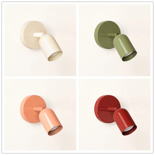 Axyaa Nordic Macaron Rotating Wall Lamp for Bedroom & Indoor Decor