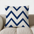Axyaa Diagonal Stripes Pattern Pillow Cover for Sofa, Bedroom, Car
