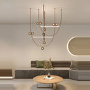 Axyaa Designer Glass Chandelier Pendant Light LED - Hall Villa Decor