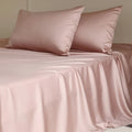 Axyaa Mulberry Silk Luxury Bed Sheet Set - 4/6pcs Bedroom Bedding King Queen Double Single