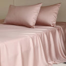 Axyaa Mulberry Silk Luxury Bed Sheet Set - 4/6pcs Bedroom Bedding King Queen Double Single