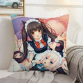 Axyaa Kawaii Cushion Cover 45 × 45: Decorative Pillowcase for Home, Car, Bed - 50x50 Size