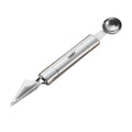 Axyaa Double Head Melon Scoop Stainless Steel Fruit Carving Knife Watermelon Baller