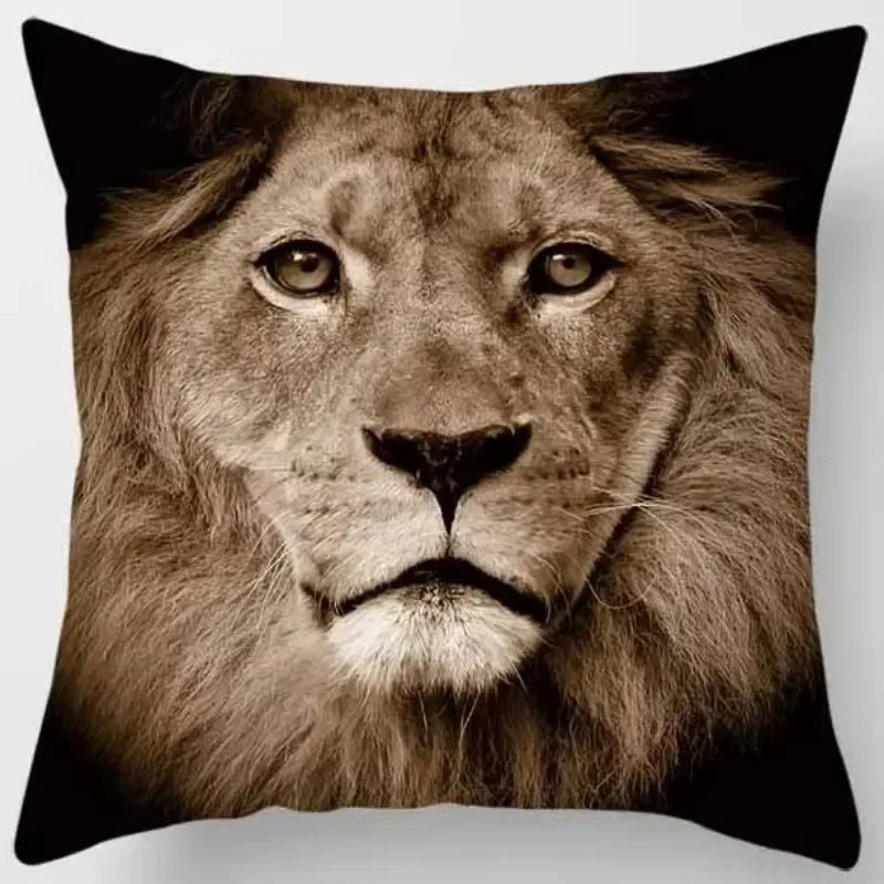 Axyaa African Lion Digital Print Pillowcase Decorative Cover