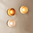 Axyaa Modern Moon LED Glass Wall Lamp for Corridor Bedroom Living Room