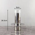Stainless Steel Glass Vase for Artificial Flowers by Axyaa