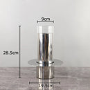 Stainless Steel Glass Vase for Artificial Flowers by Axyaa