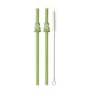 Glass Straw Set for Milk Tea Juice Cocktail, Axyaa Kitchen Bar Accessories