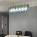 Axyaa Colored Art Glass Luxury Light Fixture for Living Room, Dining Room, Bedroom
