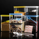 Axya Plastic Crisper Food Storage Box with Lid - Square Kitchen Container Jars