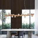Axyaa LED Pendant Chandeliers for Modern Home Decor and Indoor Lighting