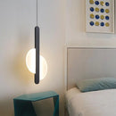 Axyaa Nordic Black Bedside Pendant Lamp Luxury Bedroom Decoration Light