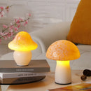 Axyaa Cream Mushroom LED Desk Lamp for Bedroom and Living Room