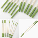 Axyaa Silicone Chopsticks: High Temp Resistant, Steel Core, Mold Resistant, Anti-Slip, Food Grade