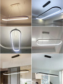 Axyaa Modern LED Chandeliers: Kitchen Dining Living Room Ceiling Pendant Light