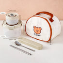 Axyaa 1100ml Clear Plastic Food Container Leak-proof Lunch Box