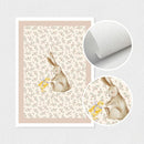 Axyaa Beige Bohemian Rabbit & Duck Wall Art Print Set - Forest Animal Room Decor