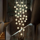 Axyaa Crystal Chandelier Set - Elegant Ceiling Lights for Home, Dining Room, Staircase