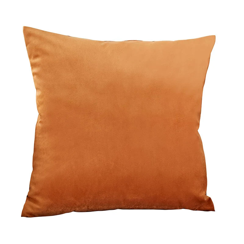 Axyaa Blue Velvet Cushion Cover 45x45cm - Nordic Decor for Living Room Sofa