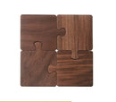 Axyaa Walnut Wood Coaster Set for Table Protection and Insulation