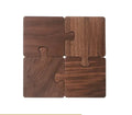 Axyaa Wood Jigsaw Coaster Set for Table Protection and Restaurant Decor