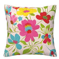 Colorful Floral Pattern Pillow Covers for Sofa, Bedroom & Car by Axyaa