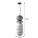 Axyaa Smoke White Glass LED Chandelier for Home and Hotel Decor
