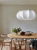 Axyaa Silk Chandelier: Retro Wabi-sabi Style Bedroom Lamp for Unique Room Decor