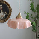 Axyaa Yellow Glass LED Pendant Lights for Indoor Lighting, Nordic Hanging Lamp