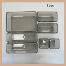 Axyaa Transparent Drawer Storage Box: Kitchen Tableware Cosmetics Organizer