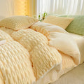 Axyaa Rabbit Velvet Milk Quilt Cover: Thick & Warm Bedding, 220x240, Double Use