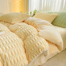 Axyaa Rabbit Velvet Milk Quilt Cover: Thick & Warm Bedding, 220x240, Double Use