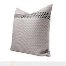 Axyaa Luxury Leather Woven Throw Pillow Set