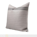 Axyaa Modern Luxe Leather Woven Throw Pillow Set