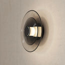 Axyaa Smoke Gray Glass Chandelier Modern Nordic Minimalist Wall Lamp