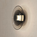 Axyaa Smoke Gray Glass Chandelier Modern Nordic Minimalist Wall Lamp