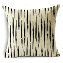 Axyaa Geometric Lines Monochrome Pattern Pillowcase for Stylish Décor