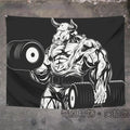 Axyaa Orangutan Rhino Animal Fitness Tapestry Wall Hanging for Home Decoration