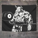Axyaa Orangutan Rhino Animal Fitness Tapestry Wall Hanging for Home Decoration