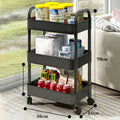 Axyaa Rolling Trolley Clothes Storage Locker with Wheels - Small Laundry Organizer