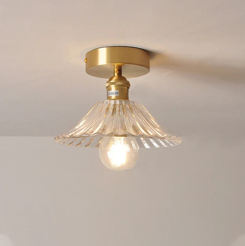 Axyaa Glass Pendant Ceiling Lamp for Home Decor Lighting