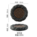 Axyaa Smoked Barbecue Planet Bowl - Volcanic Stone Coal Plate Concept Tableware
