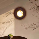 Axyaa Marble LED Wall Lamp: Brown Metal, Stairs, Bedroom, Restaurant, Aisle Sconce