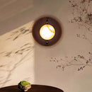 Axyaa Marble LED Wall Lamp - Brown Metal Sconce for Stairs, Bedroom, Restaurant, Aisle